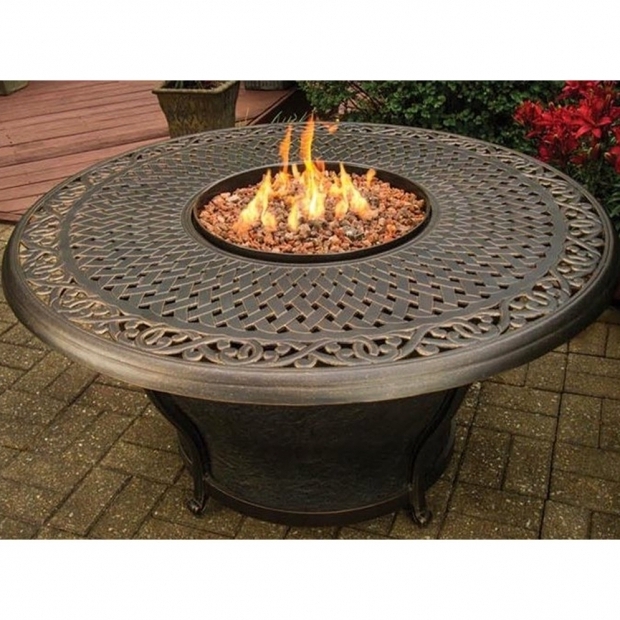 Round Gas Fire Pit Table