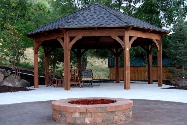 Gazebo With Fire Pit