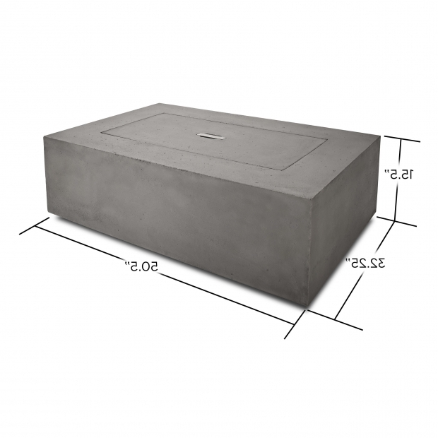 Rectangle Propane Fire Pit
