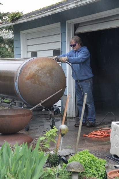 Fire Pit Made From Propane Tank