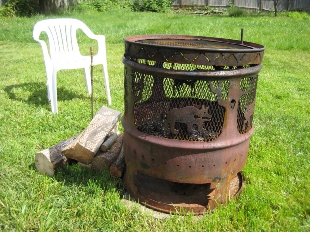 Metal Barrel Fire Pit