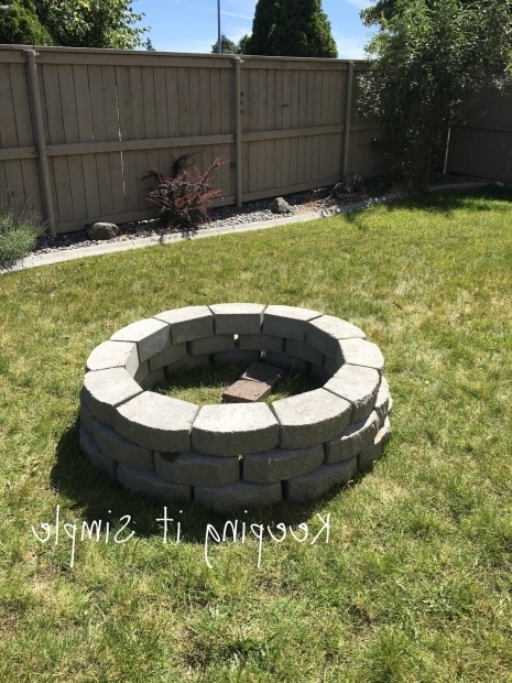 Building A Fire Pit With Pavers