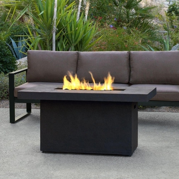 Rectangular Gas Fire Pit Table
